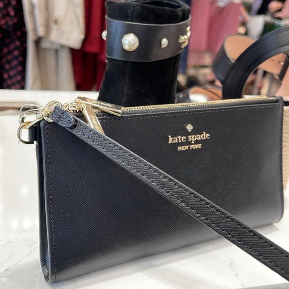 Kate Spade Madison Double Zip Wristlet Wallet Phone Case 
Black 
NWT - Picture 7 of 16